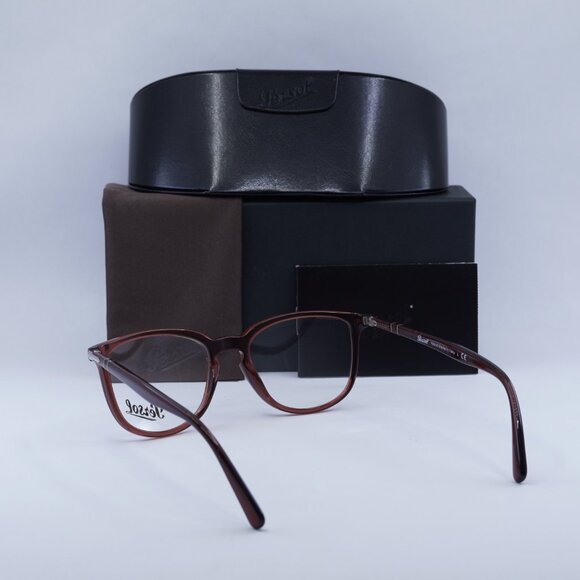 Persol PO3240V 1104 Square Eyeglasses 52mm – Bordeaux Smoke - Picture 5 of 10